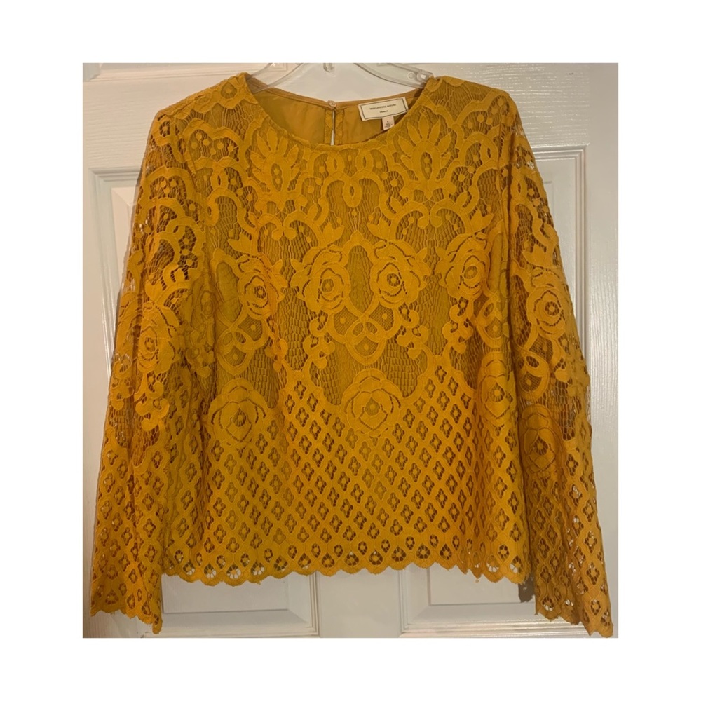 Anthropologie Moulinette Soeurs Mixed Lace Top